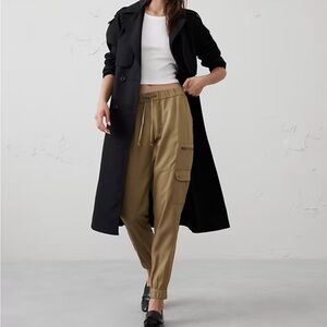 Banana Republic Airforce Khaki Tencel Cargo Jogger Pants S